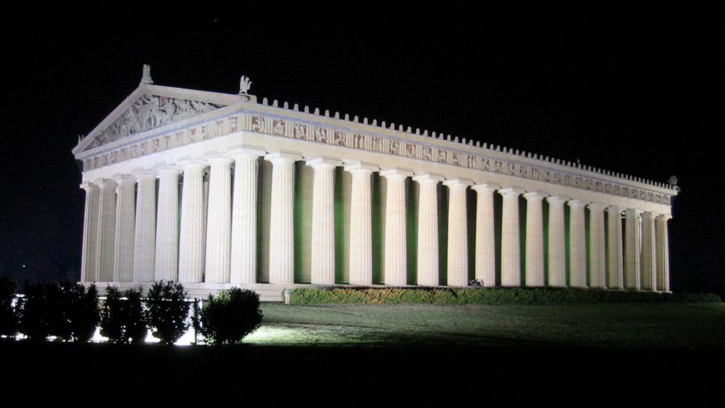 Full-scale replica of Parthenon in Nashville, Tennessee
